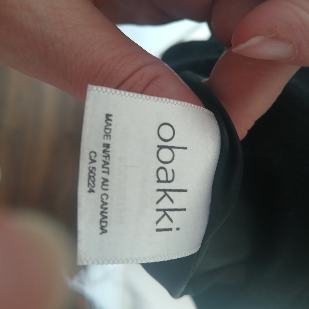 Obakki Canada Wool Black Sleeveless Bodycon Dress - Picture 7 of 7